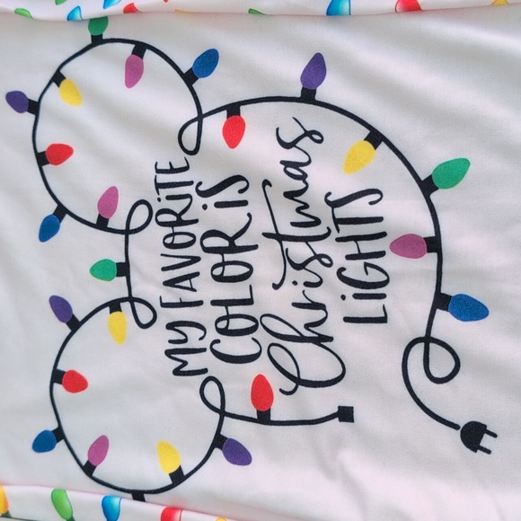 Mickey Mouse My Favorite Color Is 🎄 Christmas Lights Top - Picture 2 of 9